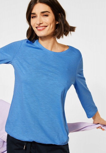 CECIL - Shirt mit 3/4-Ärmeln in Provence Blue