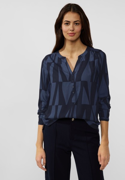 Street One Bluse Bamika in Deep Blue im SALE reduziert A344169-21238 -  CONCEPT Mode