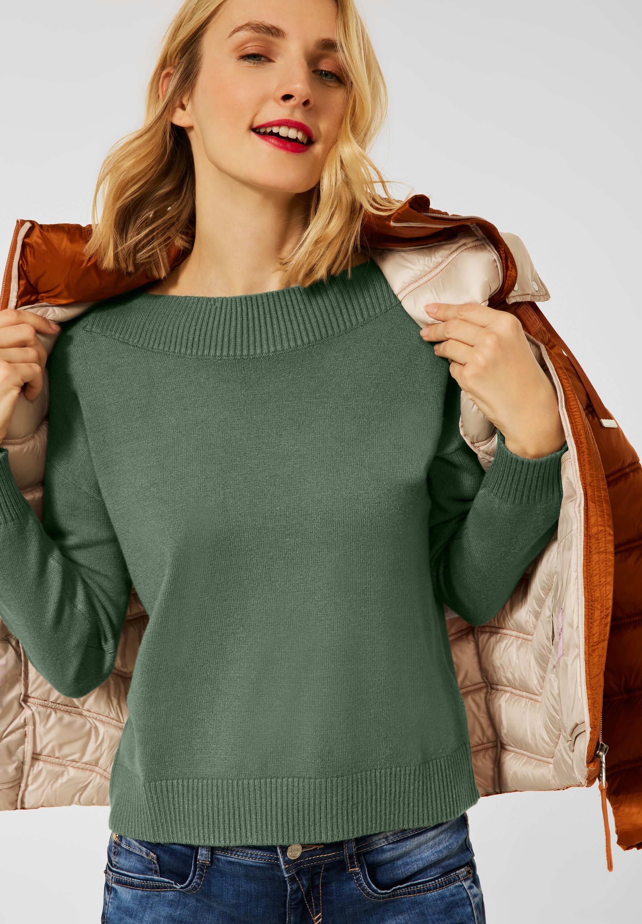 Pullover - One Green Frosty CONCEPT A301352-13389 reduziert Mode im Street in SALE