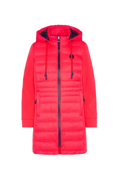 SOCCX Übergangsjacke im Materialmix in Flashy Red