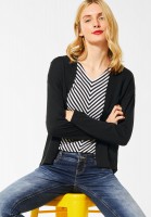 Street One - Basic Strickjacke in Black