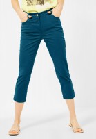 CECIL - Slim Fit Hose in High Waist in Deep Lagoon Blue