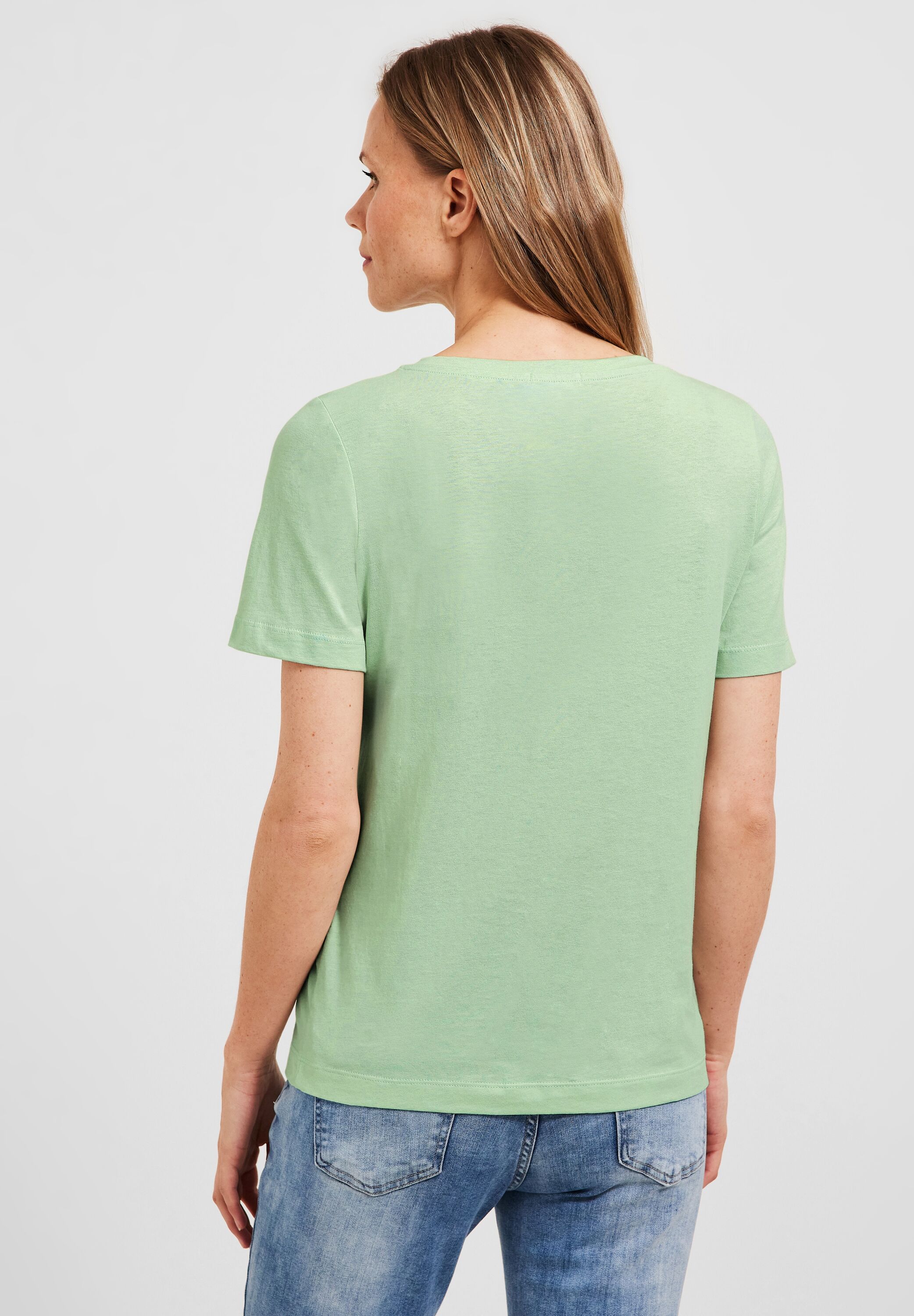 CECIL T-Shirt in Fresh B320051-24851 im reduziert SALE Green Salvia - CONCEPT Mode