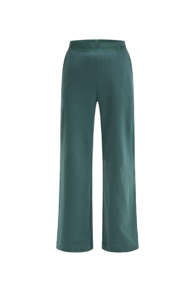 SOCCX Hose mit Logo-Bündchen in Topaz