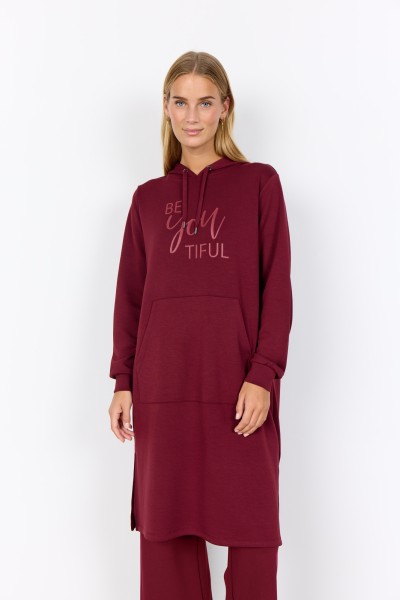 Soyaconcept Sweatkleid SC-Banu in Dark Red