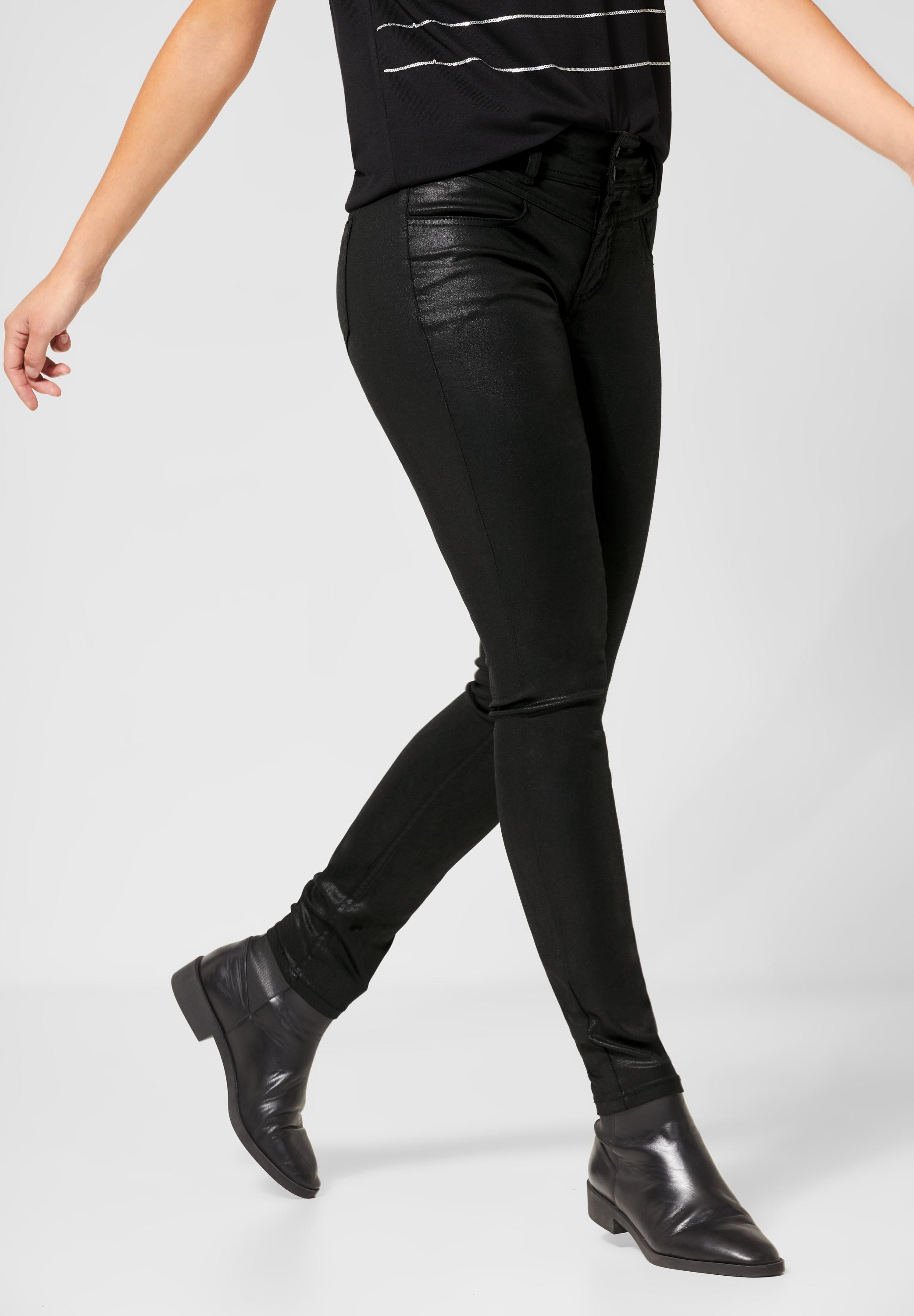 CONCEPT in Black Coating Waist One High Street Mode A372683-12114 York - Hose