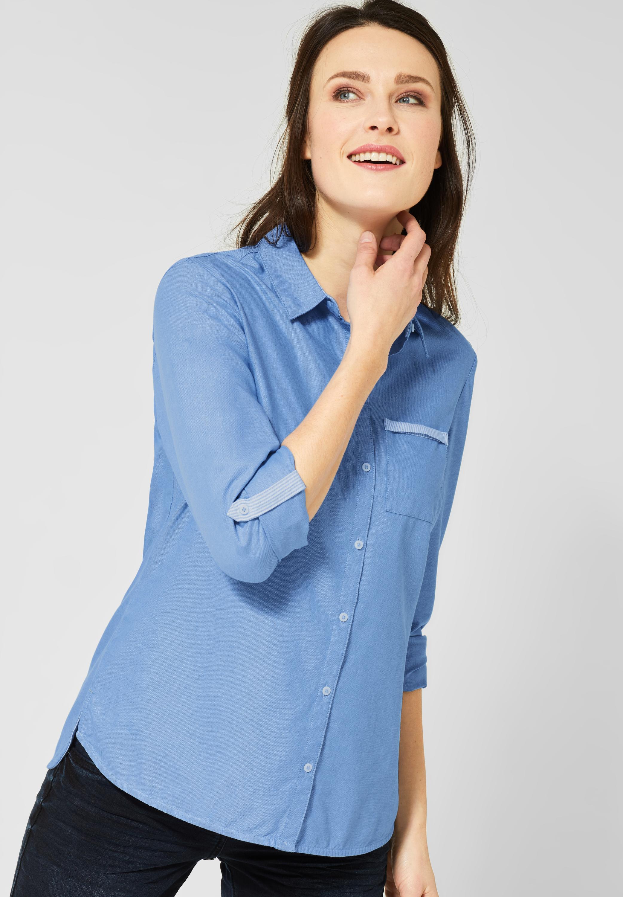 B341823-11838 Mode Blue Blouse Bluse - in CECIL CONCEPT