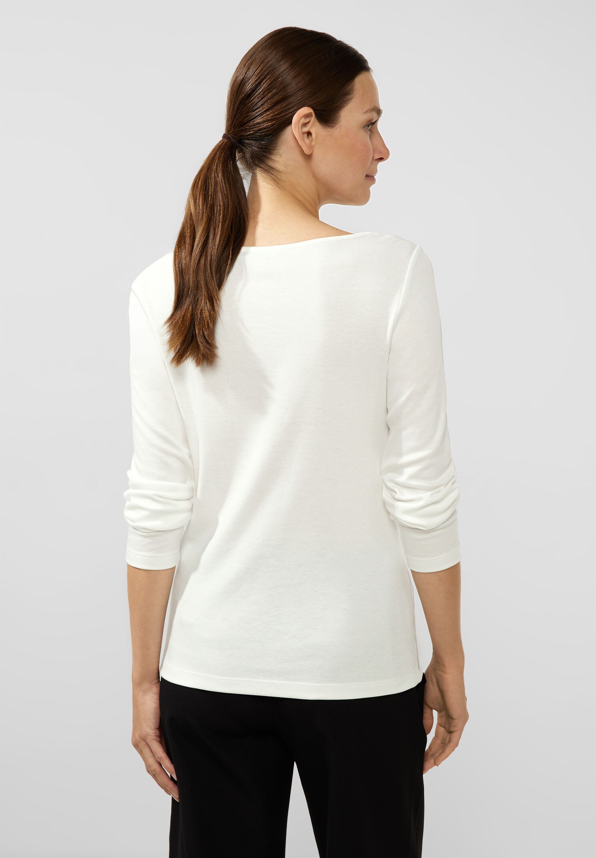 White in A320502-10108 CONCEPT Lanea Street Off Langarmshirt One Mode -