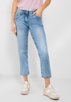 CECIL 7 8 Loose Fit Jeans in Mid Blue Washed