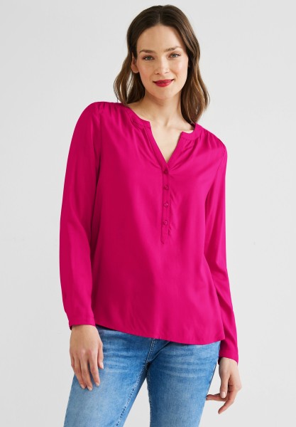 Street One Uni Bluse in Nu Pink