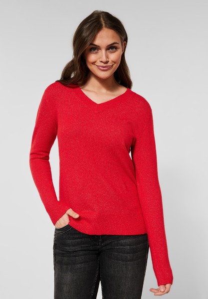 CECIL - Cosy Strickpullover in Strong Red