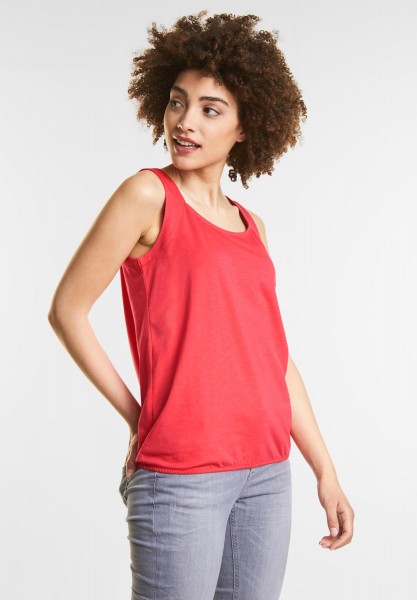 Street One - Top im Basic Style in Hibiscus Red
