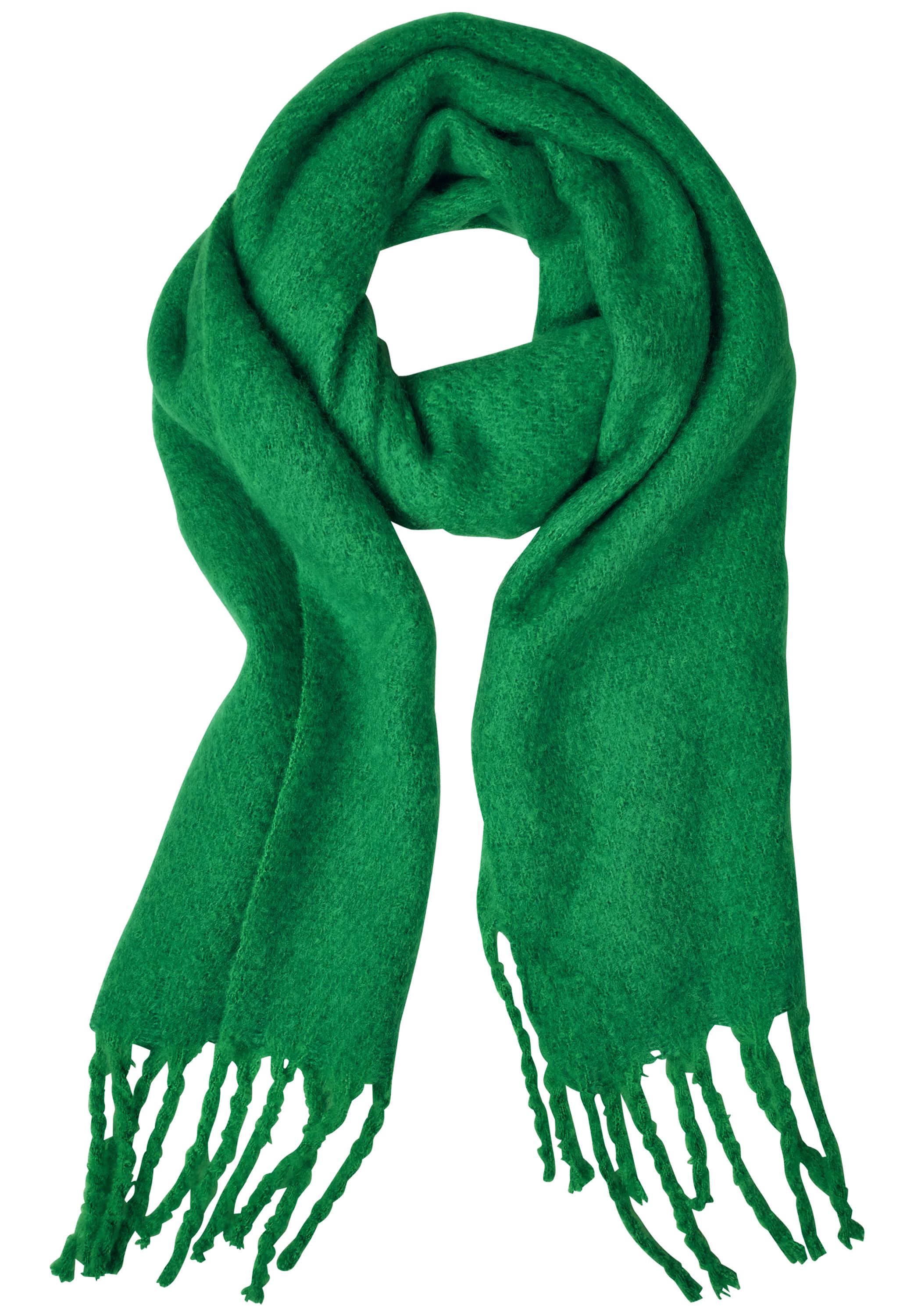 Street One leichter Schal Unifarben leicht Transparent in Teal Green Grün