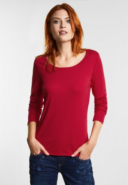 Street One - Softes Basic Shirt Lanea in Pure Red