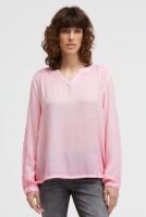 SOCCX Crepe-Bluse mit Rücken-Artwork in Smooth Rose