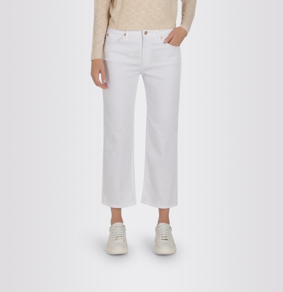 MAC Culotte aus sommerlichem Light Weight Denim in White