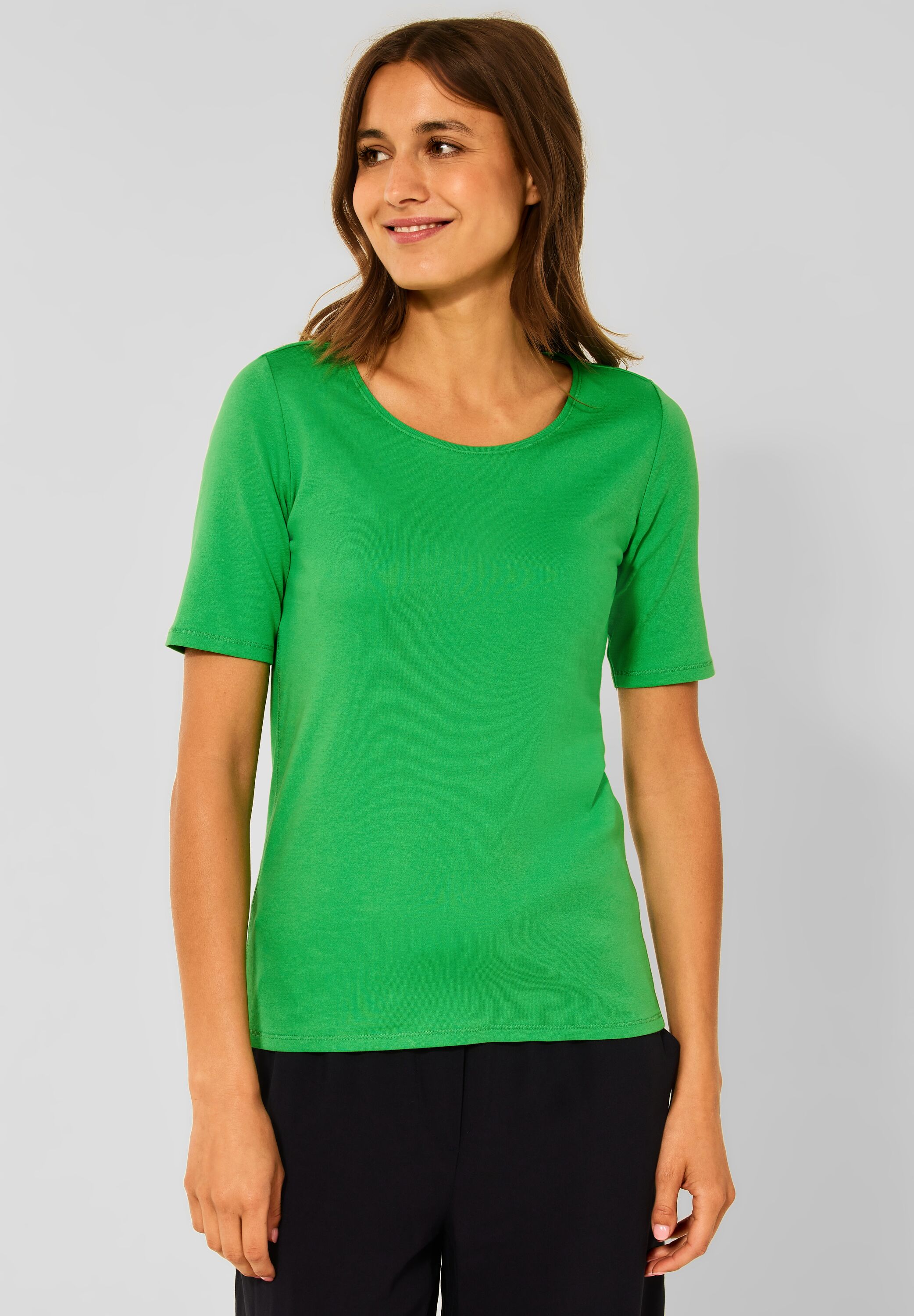 CECIL T-Shirt Lena in Radiant CONCEPT Green - reduziert im B317515-13986 SALE Mode