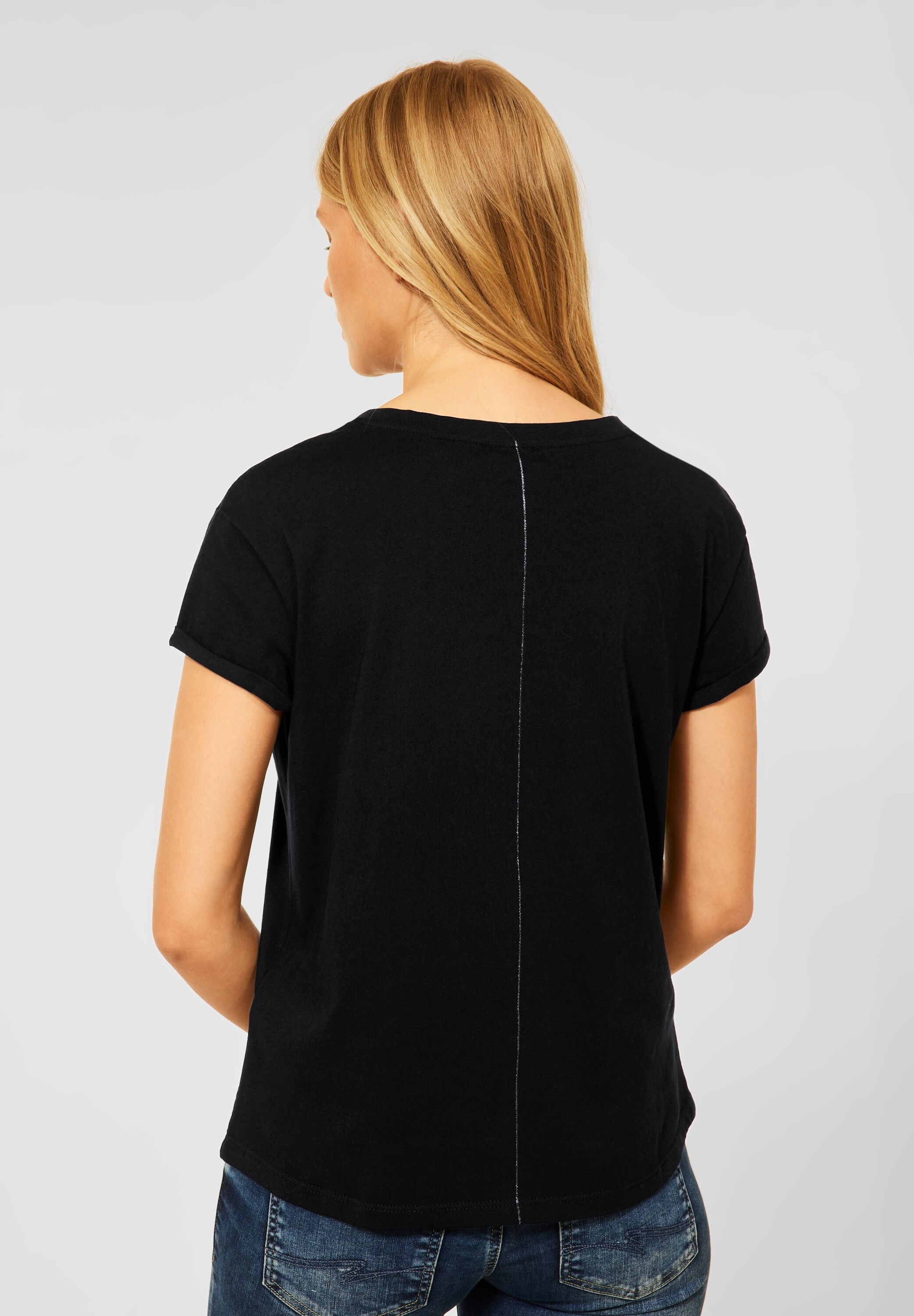 Street One T-Shirt in Black im SALE reduziert A318514-20001 - CONCEPT Mode