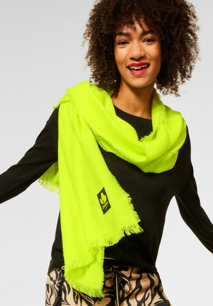 Street One - Softer Schal in Unifarbe in Radiant Yellow