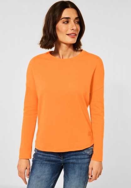 CECIL - Shirt in Doubleface in Simply Orange
