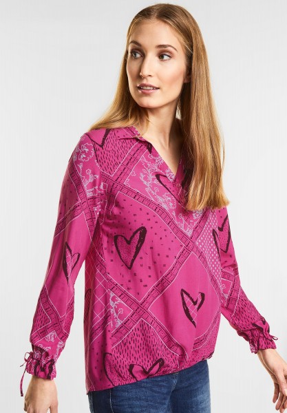 CECIL - Patchwork Print Bluse in Magic Pink