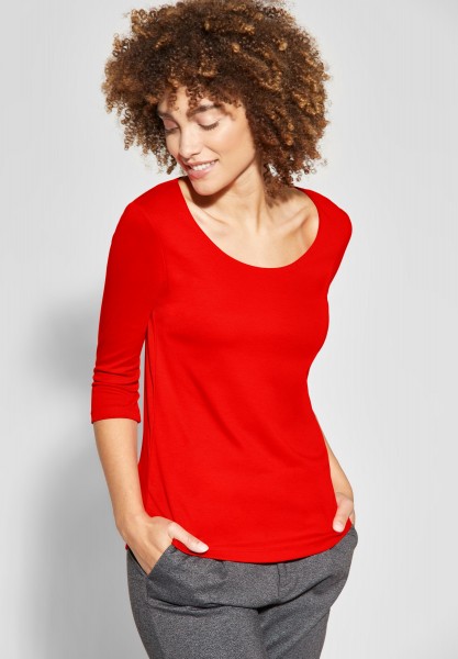 Street One - Basic Shirt Pania in Lava Red