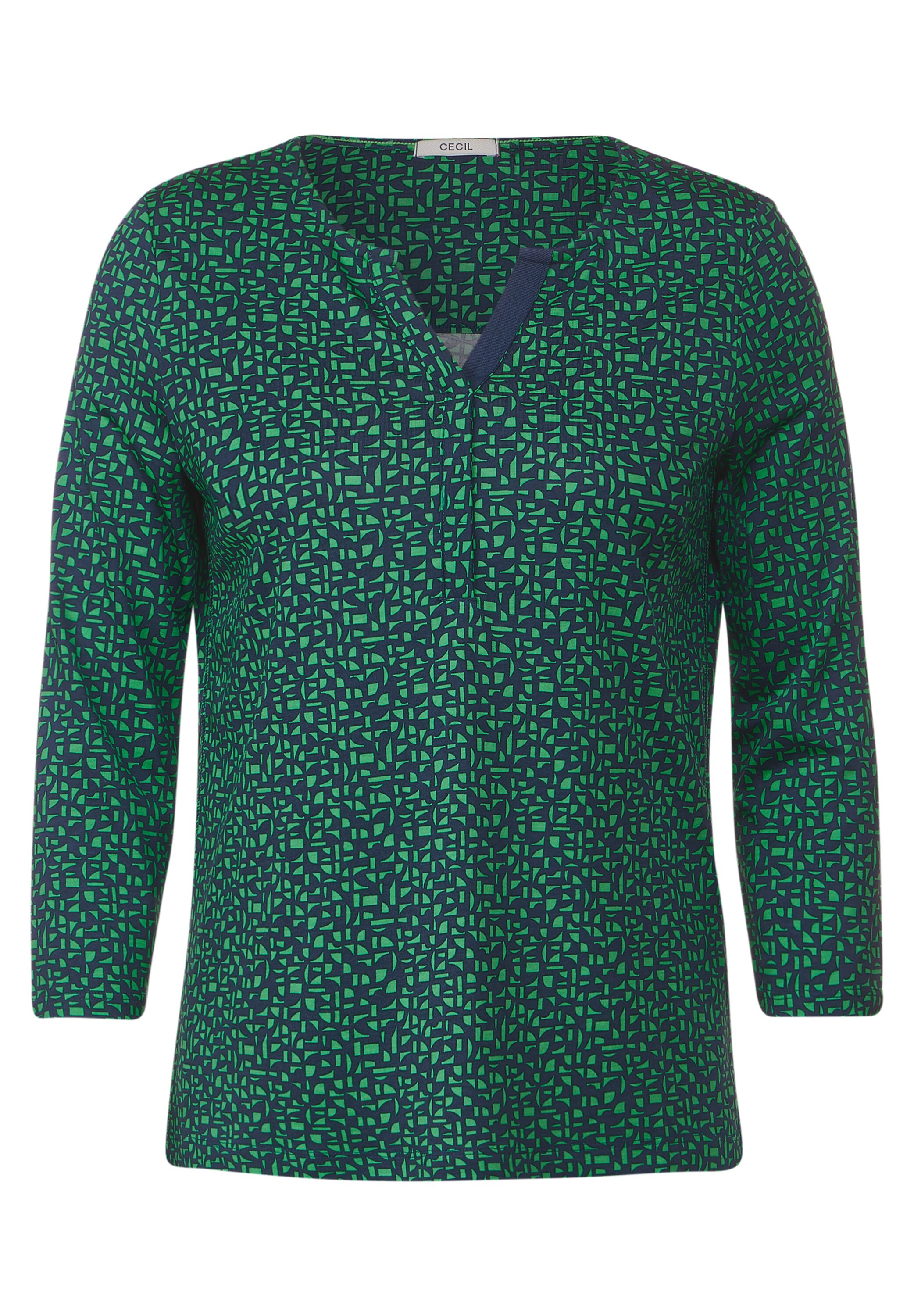 CECIL Printshirt in Celery Green B320875-25455 - CONCEPT Mode
