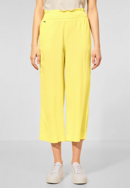 Street One - Loose Fit Hose mit Wide Legs in Merry Yellow