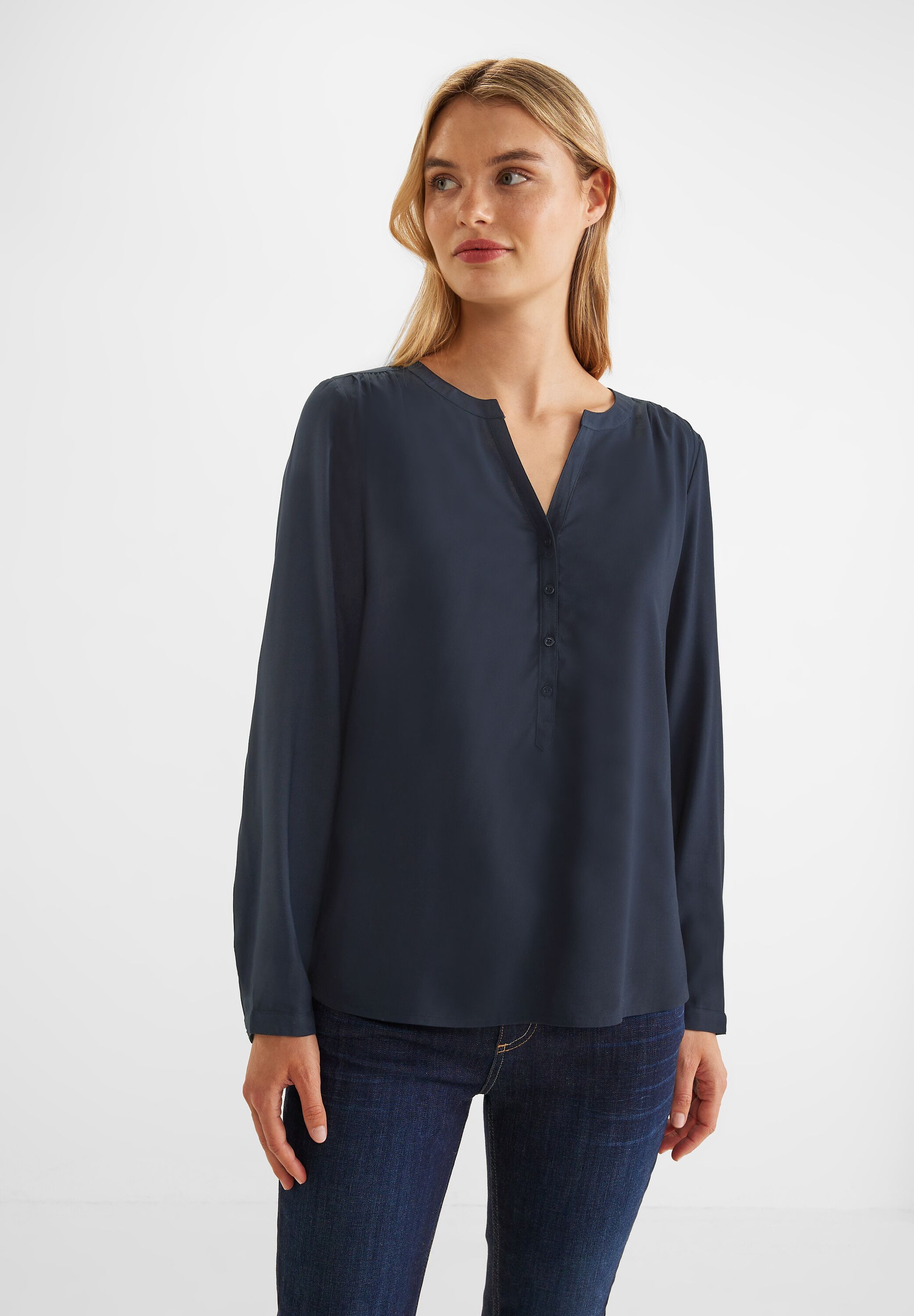 in Street Blue Bamika CONCEPT Dark Bluse Mode A343792-12552 - One
