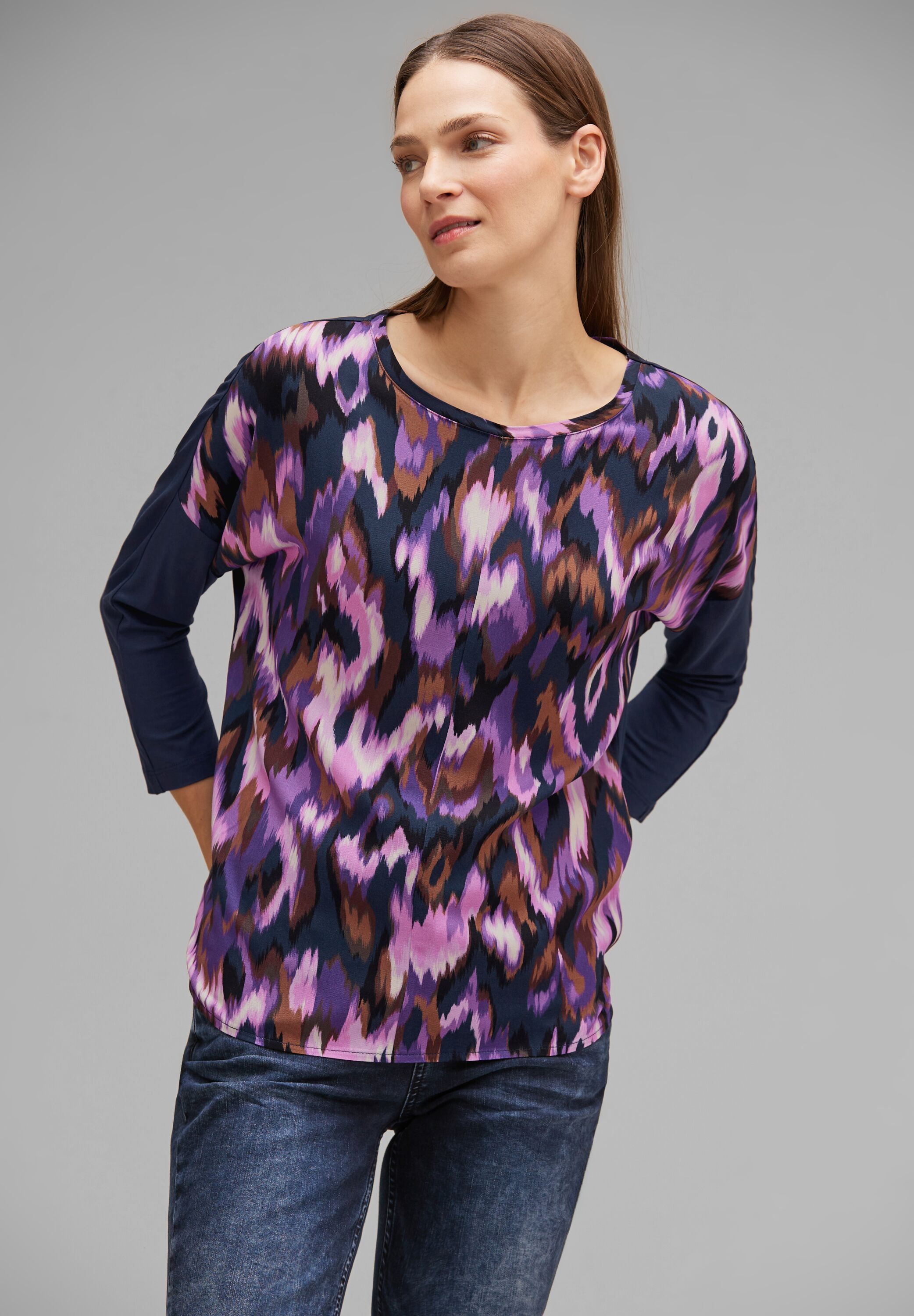 Street One Printshirt in Deep Pure Lilac im SALE reduziert A320701-35408 -  CONCEPT Mode | Shirts