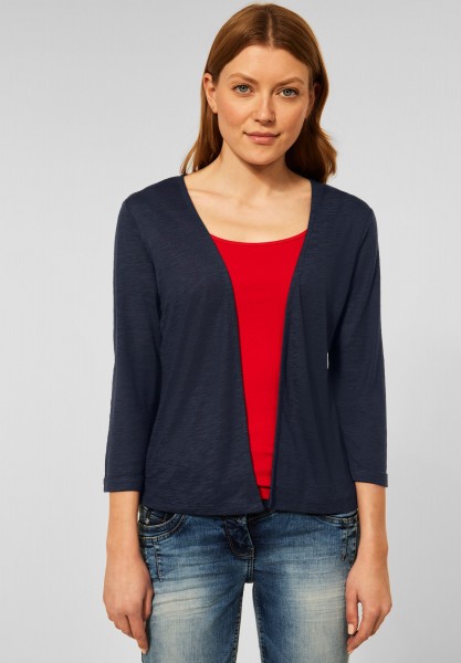CECIL - Offene Shirtjacke in Deep Blue