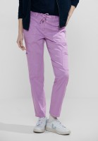 Cecil Casual Fit Cargohose in Sporty Lilac