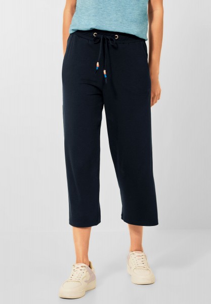 CECIL - Loose Fit Hose mit Wide Legs in Deep Blue