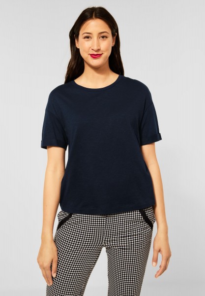 Street One - Loose Fit T-Shirt in Deep Blue