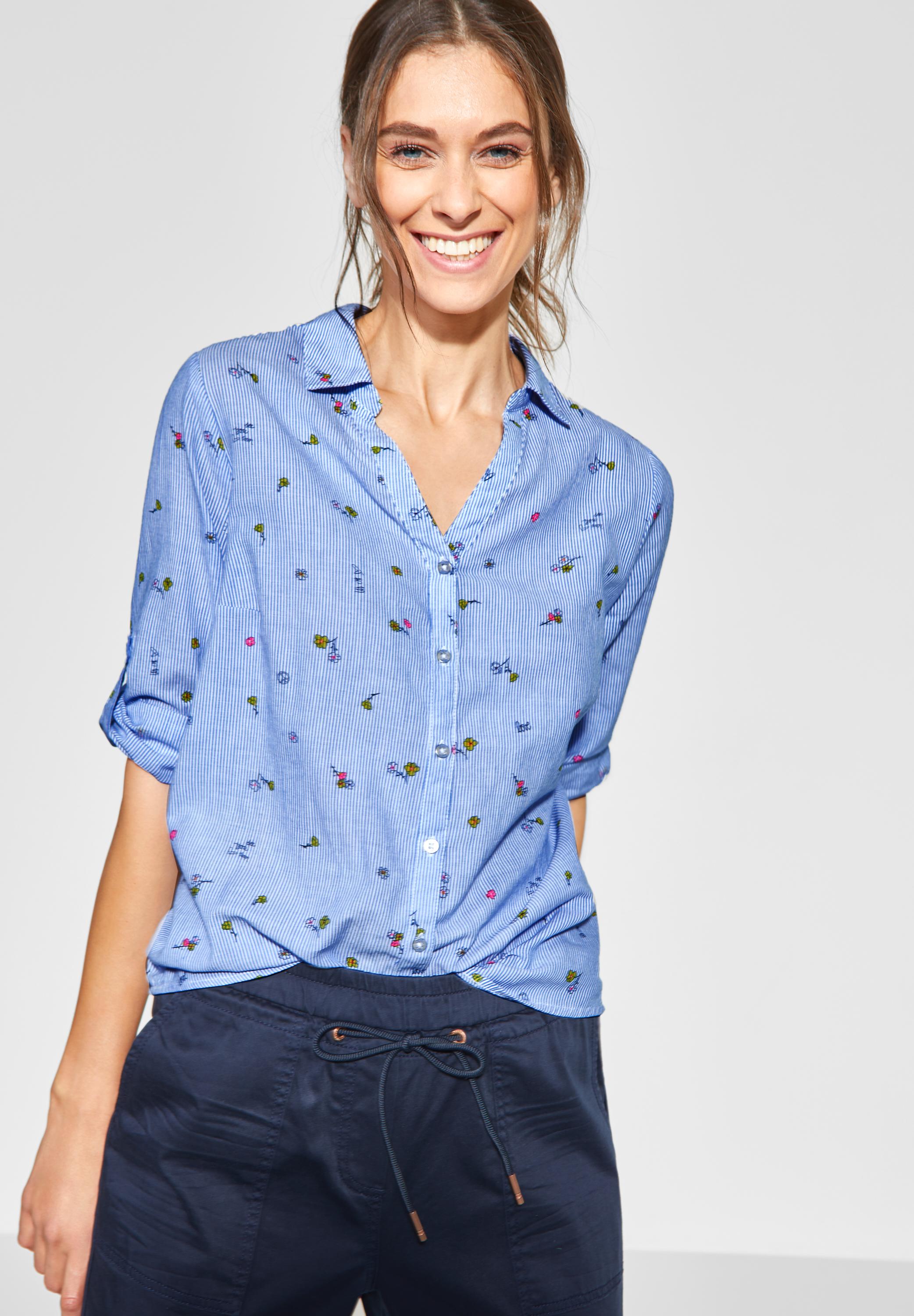 CECIL Bluse in Blouse B341574-31838 Mode Blue CONCEPT 