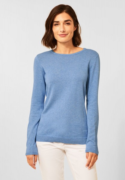 CECIL - Basic Pullover in Tranquil Blue Melange
