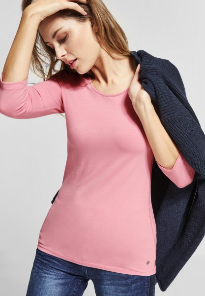 CECIL - Basic Shirt mit 3/4 Arm in Soft Rose