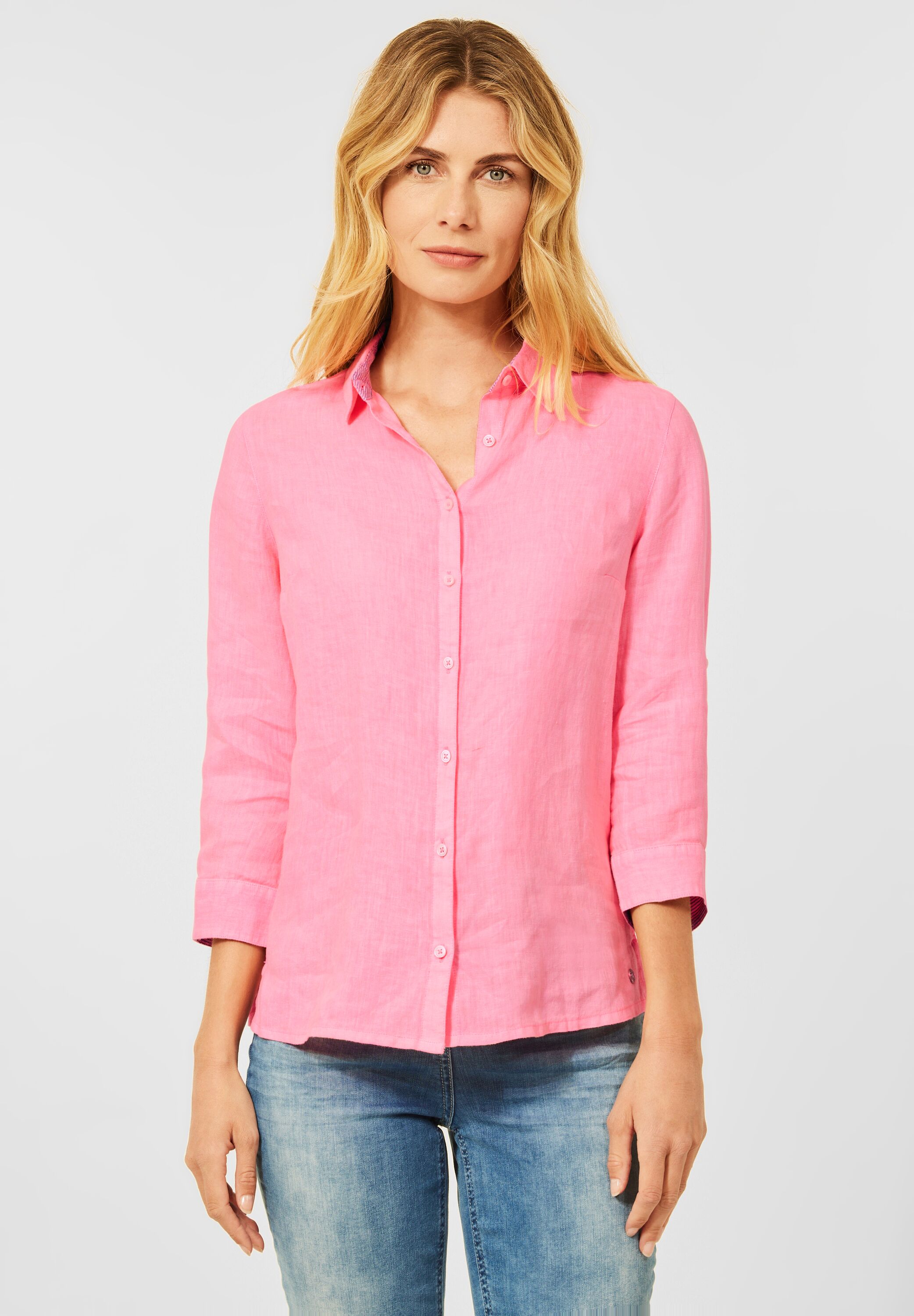 CECIL Bluse in Soft SALE CONCEPT im Mode Neon Pink B343054-12735 - reduziert