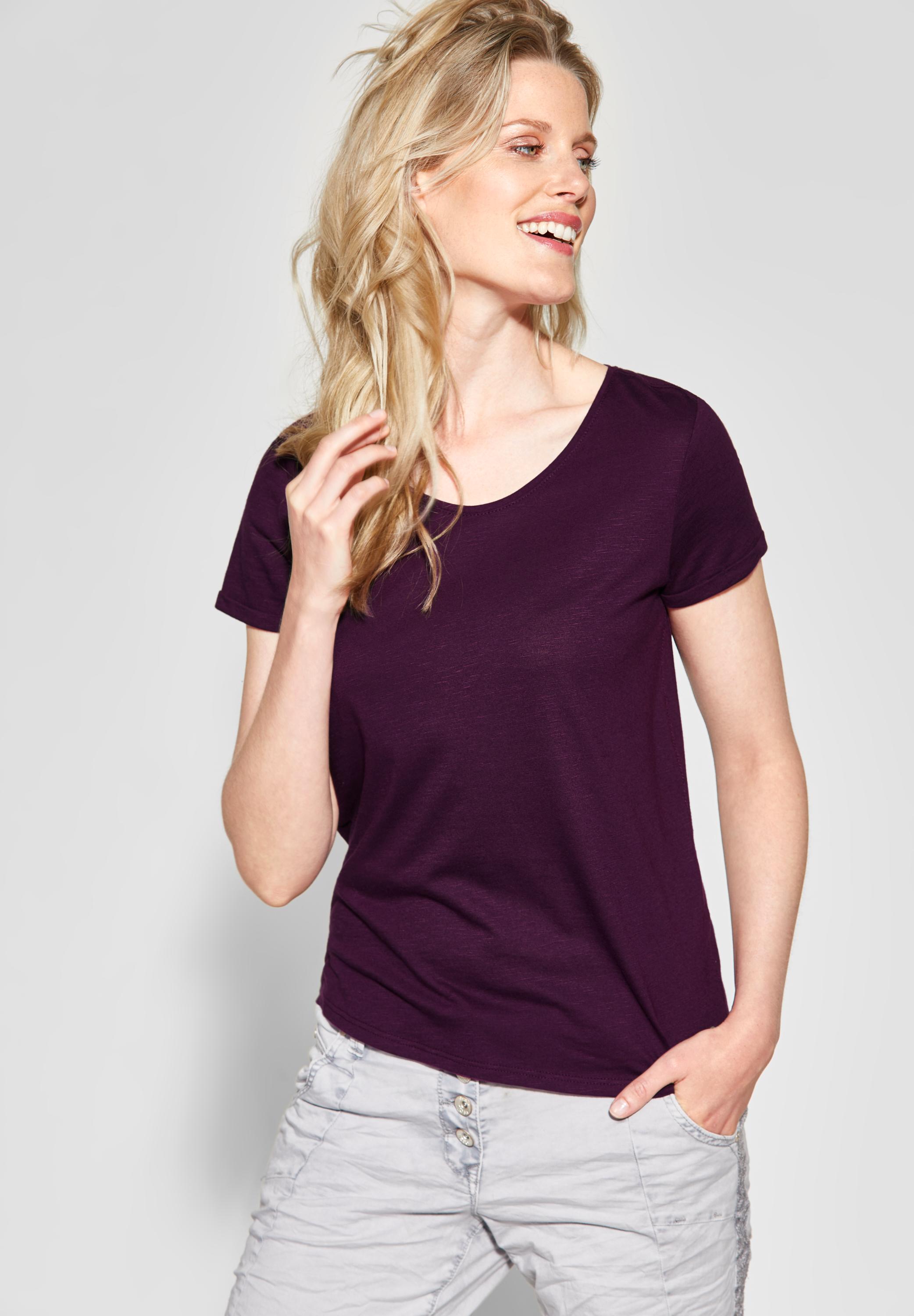 CECIL T-Shirt Anisa in Deep Mode CONCEPT B313345-11438 Berry 