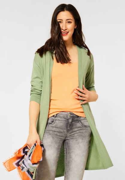 Street One - Langer Cardigan in Faded Green