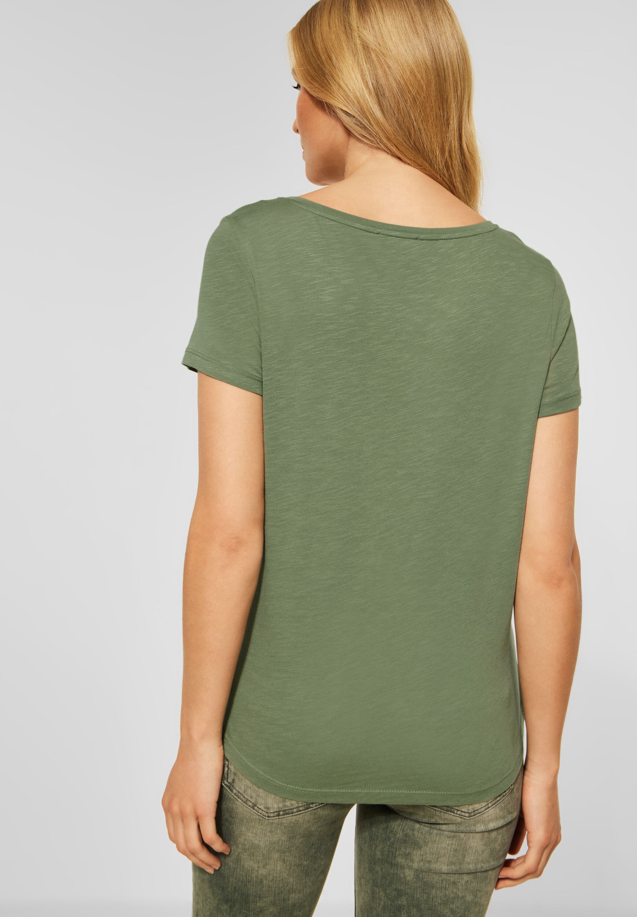 New T-Shirt in Gerda CONCEPT im reduziert Mode SALE Street - One Fern Green A317569-13348