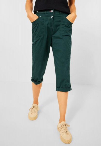 CECIL - Casual Fit Hose in 3/4 in Ponderosa Pine Green
