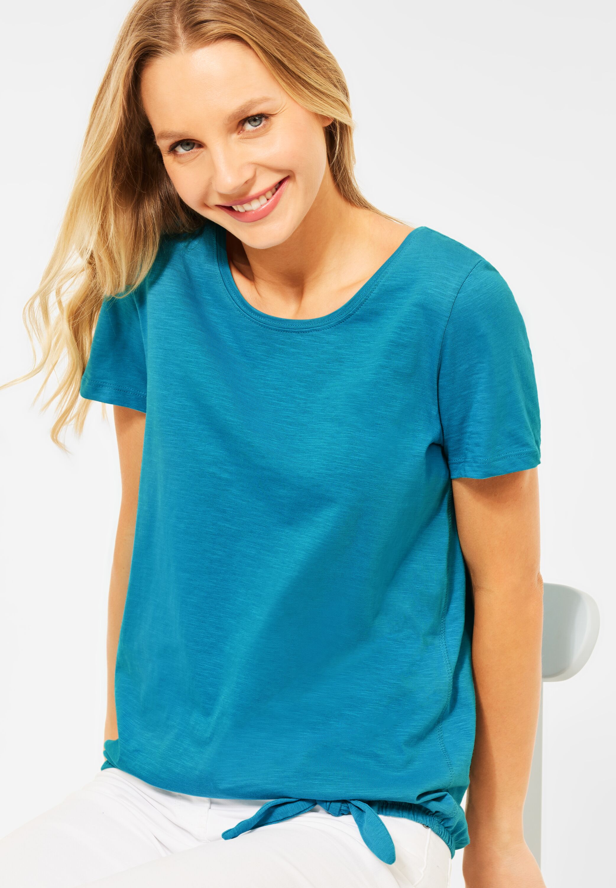 CECIL T-Shirt in Cool Lagoon Blue im SALE reduziert B316481-11813 - CONCEPT  Mode