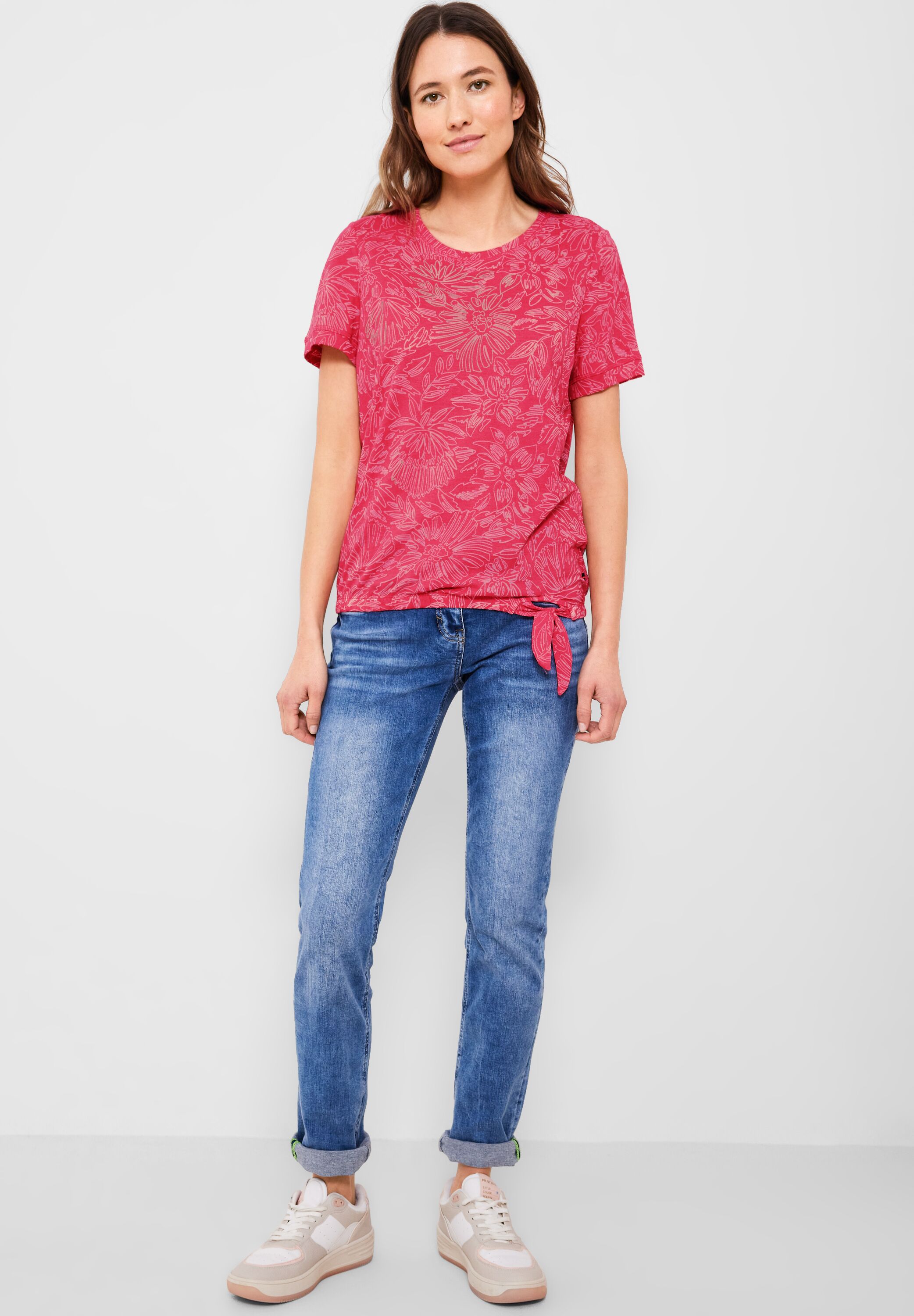 CECIL T-Shirt in Strawberry Red reduziert Mode B319600-24472 im SALE CONCEPT 