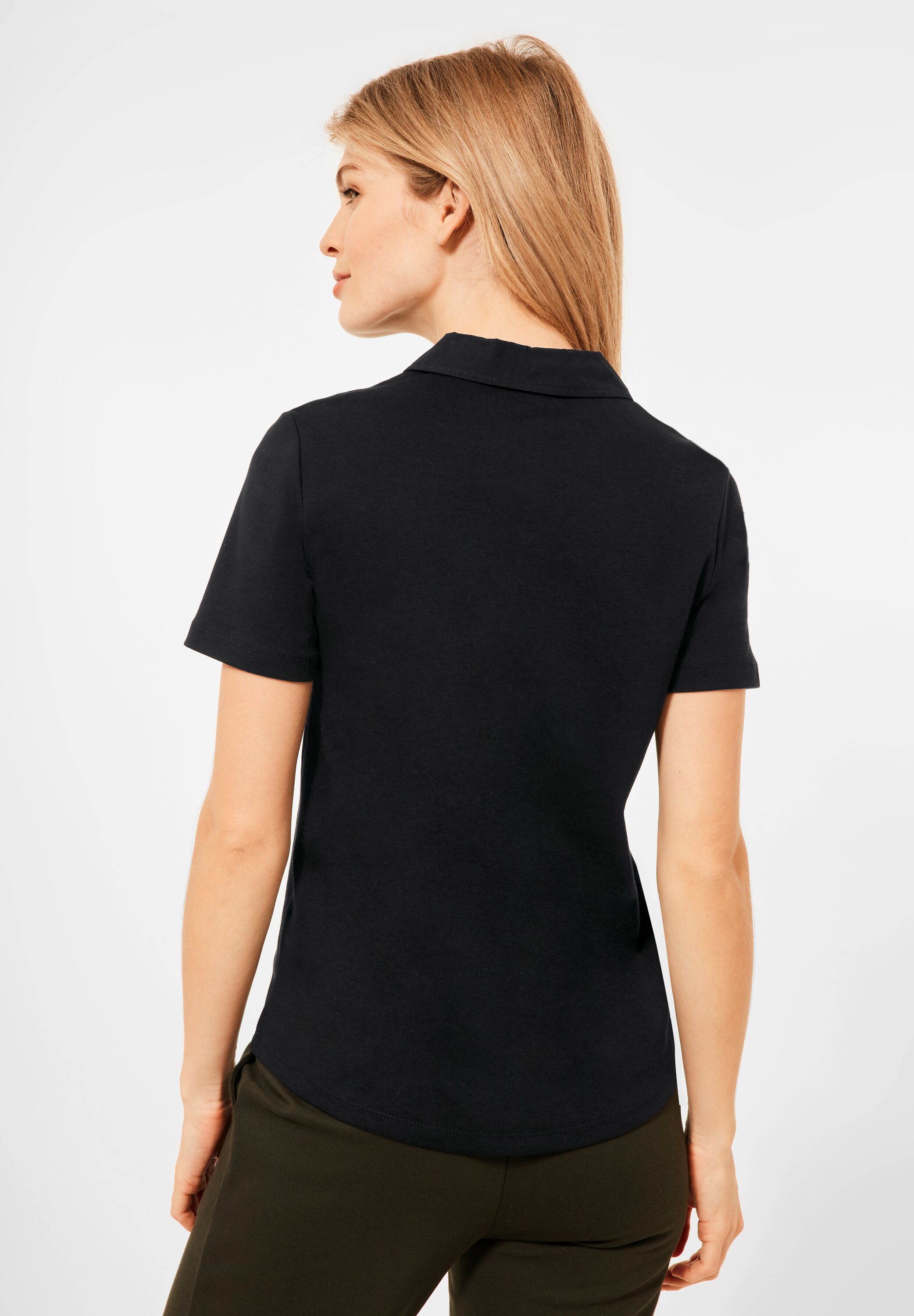 CECIL Poloshirt in Black im SALE reduziert B317622-10001 - CONCEPT Mode