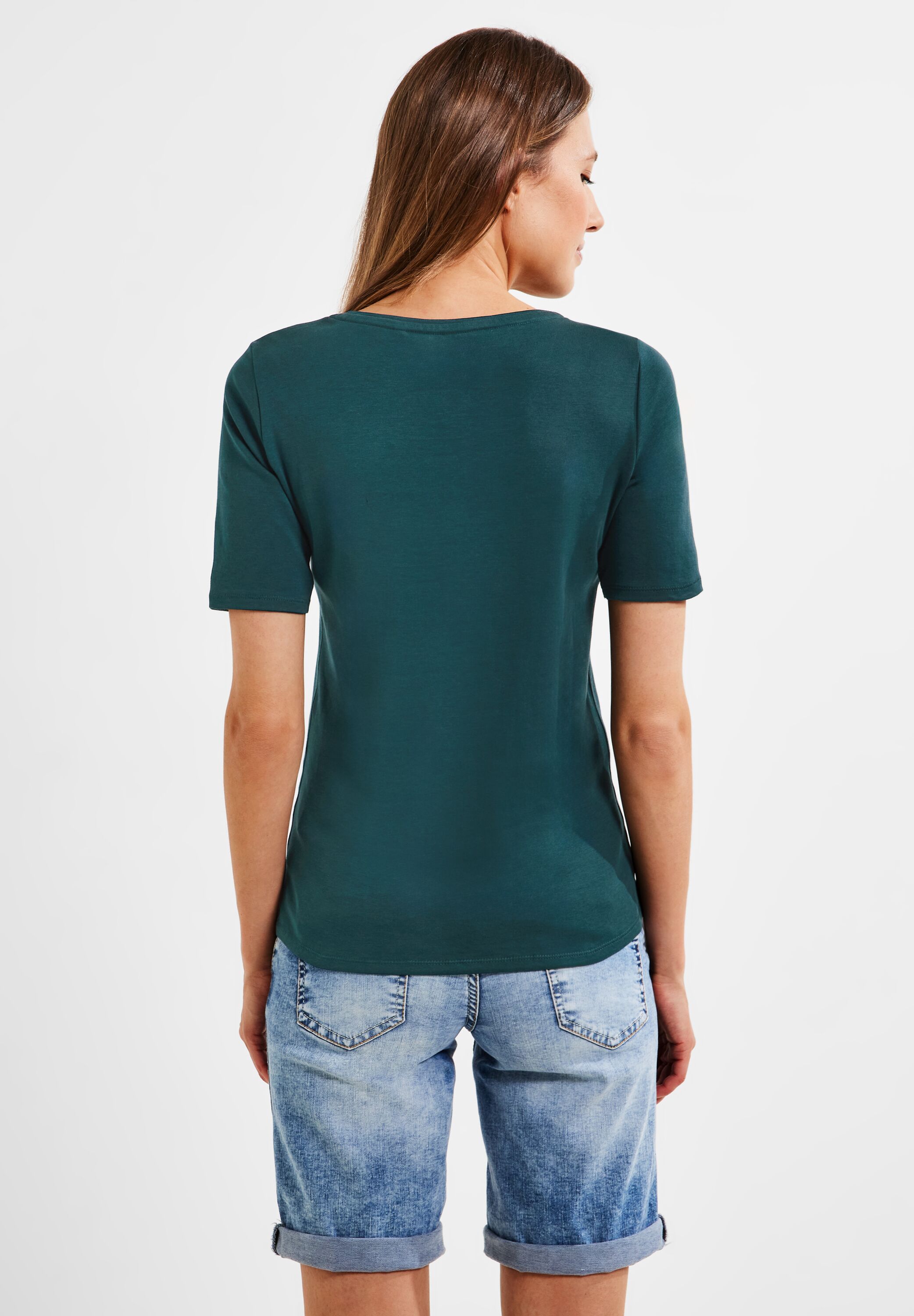 CECIL T-Shirt Lena in Deep Lake Green B317515-14926 - CONCEPT Mode