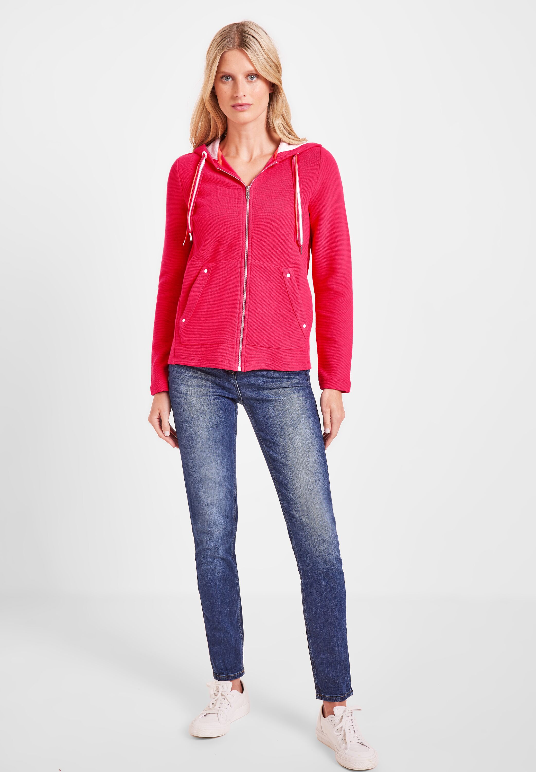 CECIL Shirtjacke in Strawberry Red im SALE reduziert B319398-14472 -  CONCEPT Mode