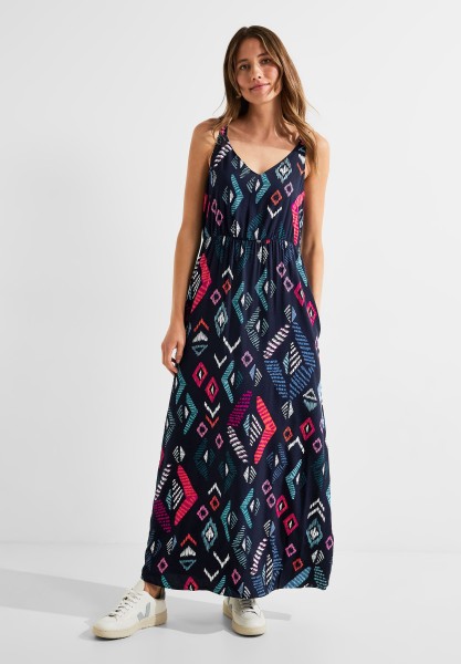 Cecil Multicolor Maxi Kleid in Night Sky Blue