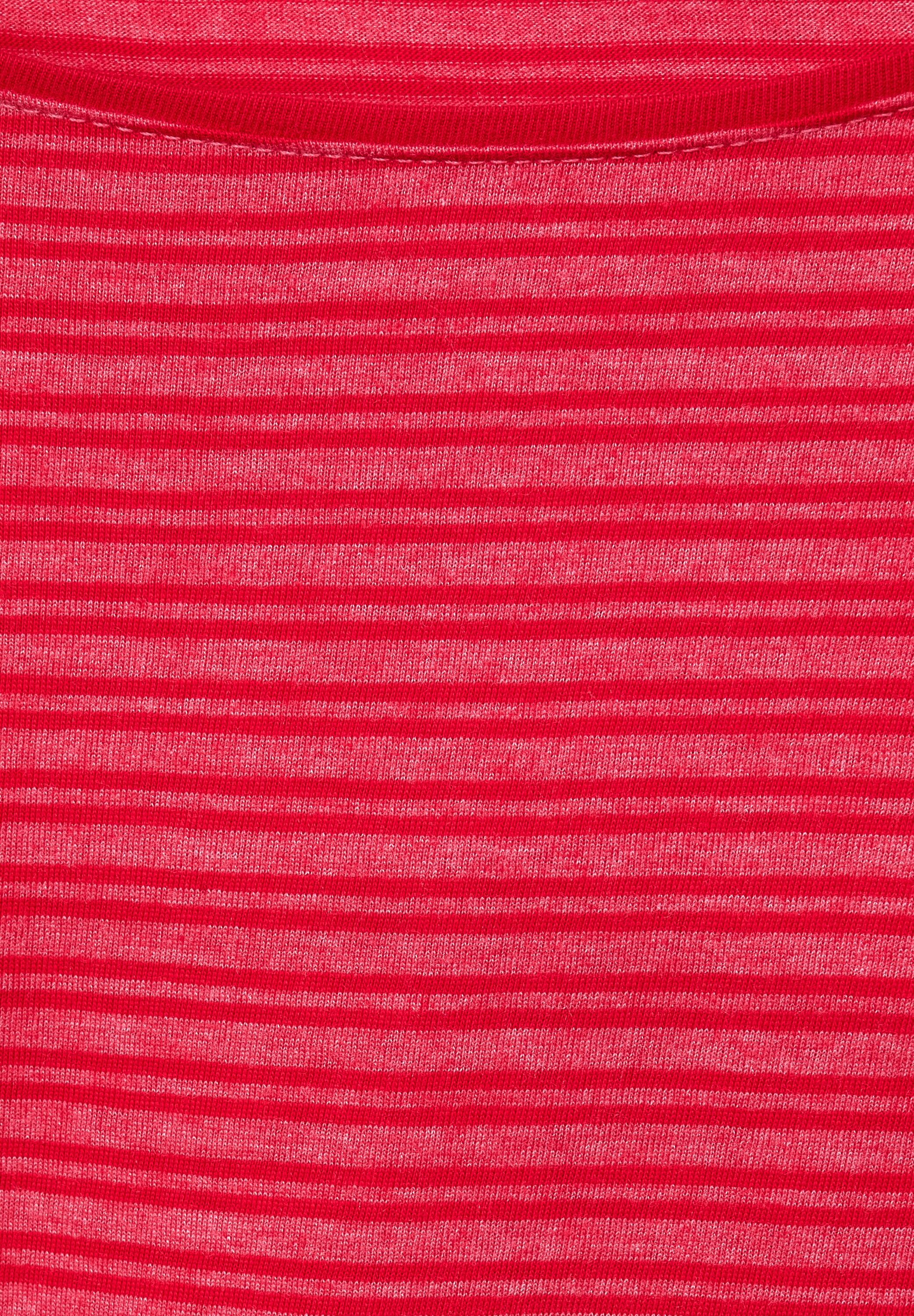 CECIL Langarmshirt in Strong Red Melange im SALE reduziert B318613-24454 -  CONCEPT Mode