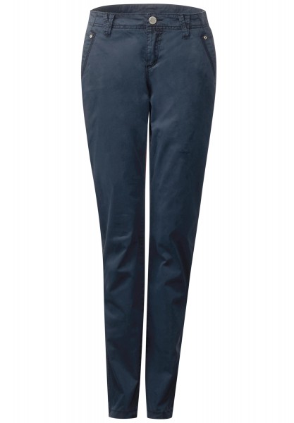 Street One Casual Fit Chinohose Joris in Night Blue